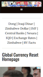 Mobile Screenshot of globalcurrencyreset.net