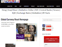 Tablet Screenshot of globalcurrencyreset.net